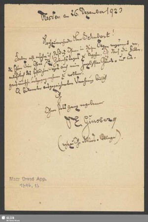 Nr. 13. Brief von Ginsberg, Eduard