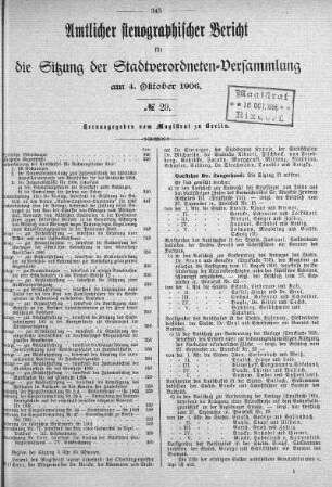 No. 29, 4. Oktober 1906