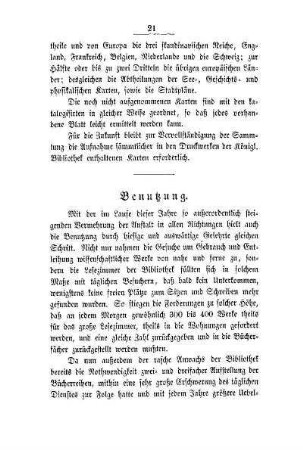 Benutzung