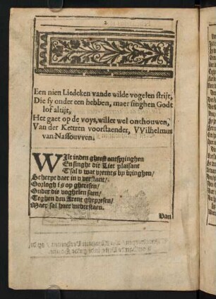 2-8, Een nieu Liedeken vande wilde vogelen strijt, ...
