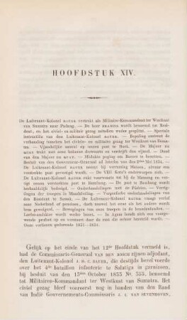 Hoofdstuk XIV. De Luitenant-Kolonel Bauer vertrekt als Militaire-Kommandant ter Westkust van Sumatra naar Padang ...
