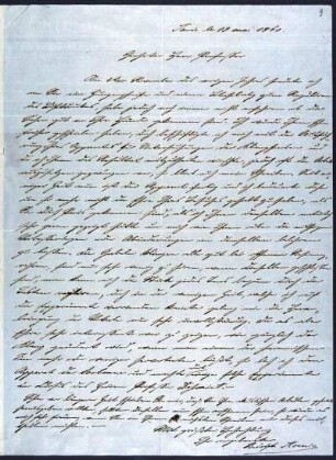 [Letter to Hermann von Helmholtz]