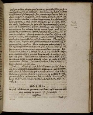 Sectio II. In qua exhibetur, in quonam causalitas causarum omnium vere talium in genere & formaliter consistat