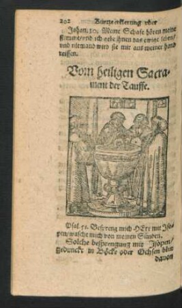Vom heiligen Sacrament der Tauffe.