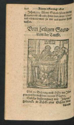 Vom heiligen Sacrament der Tauffe.