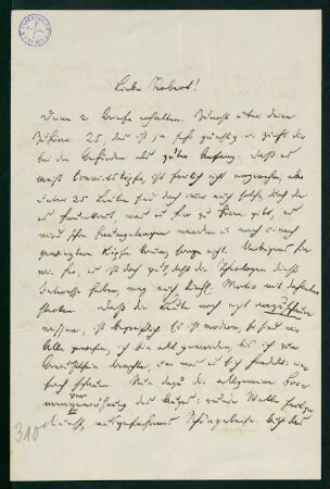 Brief vom 26. Mai 1879
