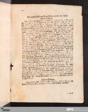 Die eingeschlichene Druckfehler wolle der Leser also verbessern.