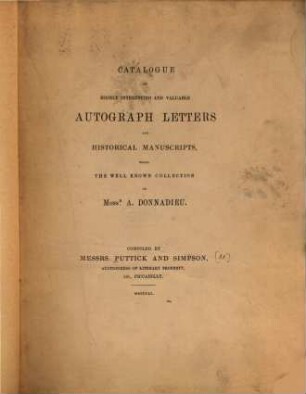 Catalogues ..., 11
