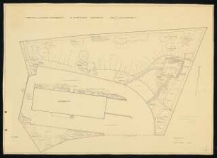 Grünanlage Metallwarenfabrik Johannes Steiner KG, Gosheim: Lageplan mit Gartenplan 1:100