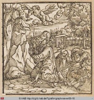 Christus und die schlafenden Jünger im Garten Gethsemane.