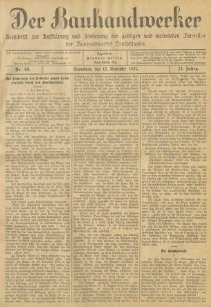 16. November 1895, Nr. 46