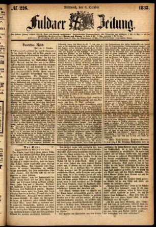 Ausgabe vom Mittwoch, den 03. Oktober 1883.
