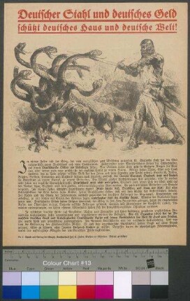 Propagandaflugblatt mit dem Aufruf zum Zeichnen der 7.                                     Kriegsanleihe im September 1917