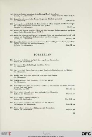 Porzellan (Nr. 586-668)