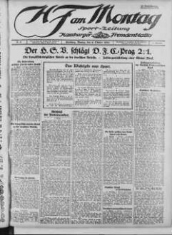 Hamburger Fremdenblatt, HF am Montag