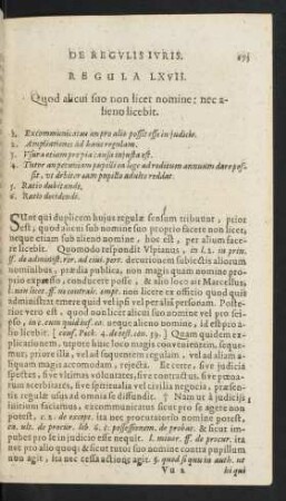 Regula LXVII.