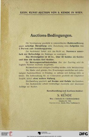 Auctions-Bedingungen