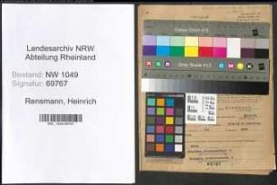 Entnazifizierung Heinrich Rensmann , geb. 16.02.1883 (Friseur)