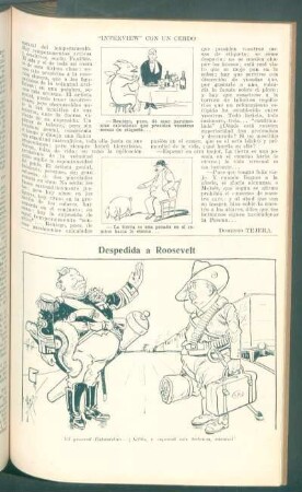 Despedida a Roosevelt - [Caricatura]
