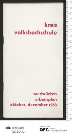 Programm 1. Trimester 1968/1969