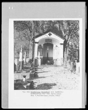 Gedächtniskapelle für die Gefallenen des 1. Weltkrieges