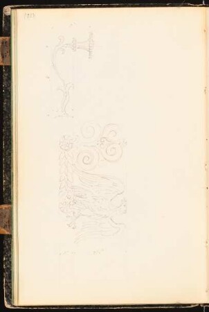 Skizzenbuch: Ornamente: Details eines Risalit
