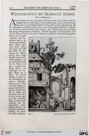 Weihnachten bei Albrecht Dürer