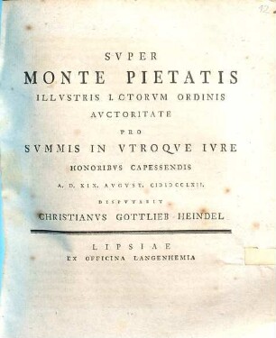 Svper Monte Pietatis