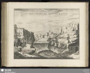 La Gran Cascate Del Teverone A Tivoli. la Grande Cascade du Tibre à Tivoli