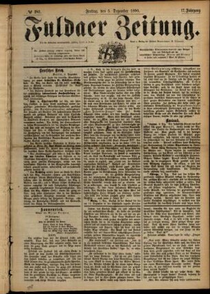 Ausgabe vom Freitag, den 05. Dezember 1890.