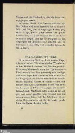 Das Paradies Der Tiere
