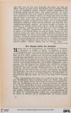 32: Der Kampf wider die Unruhen