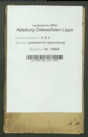 Ringelsbruch, Krs. Büren. Teilung
