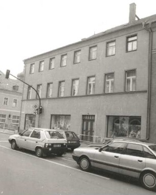 Marienberg, Annaberger Straße 1. Wohnhaus mit Ladeneinbau. Straßenansicht