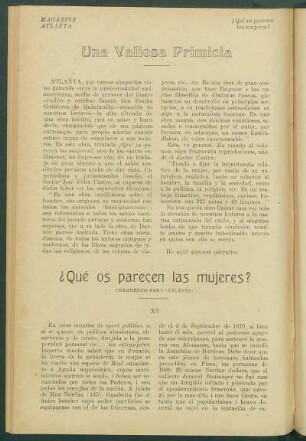 ¿Qué os parecen las mujeres? : Fragmento para «Atlanta»