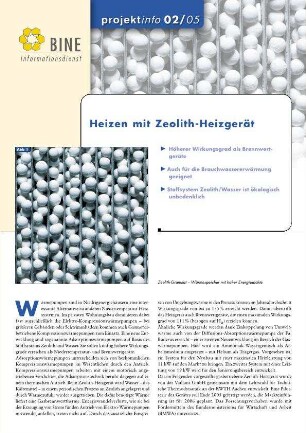 Heizen mit Zeolith-Heizgerät.