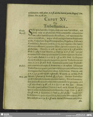 Caput XV. De Trebellianica