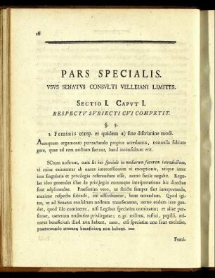 Pars Specialis.