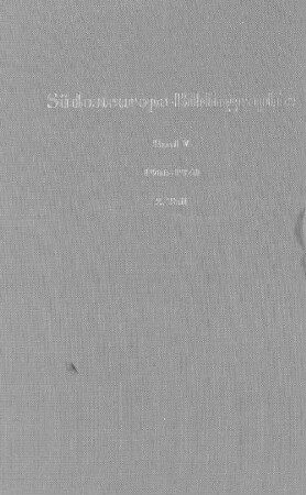 Südosteuropa-Bibliographie. 5, 2. 1966/70. Albanien, Bulgarien, Jugoslawien. - 1976