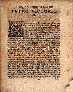 Joannis Casæ Latina Monimenta : Qvibvs Continentvr 1. Carmina. 2. de officiis inter potentiores & tenuiores amicos. 3. Petri Bembi Vita. 4. In historias Petri Bembi præfatio. 5. Epistola ad. Ranut. Farnesium Card. 6. Epistola ad Pet. Victorium. 7. Gasparis Contareni Vita. 8. Plures Orationes Thucydidis. 9. Epistola Petri Victorii ad Joh. Casam. 10. Io. Casæ defensio contra vergerii Calumnias ; Cvm Praefatione Nicolai Hieronymi Gvndlingii I. V. D. Sacri Tribunalis, quod est in Ducatu Magdeburgico, Consiliarii Regii, Eloquentiæ ac Antiquitatum Professoris in Fridericiana Ordinarii. Accedit Index rerum potirum