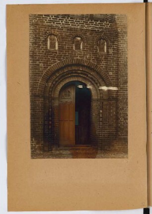 Klosterkirche, Jerichow: Ansicht Portal (aus: Skizzen- und Fotoalbum 29)