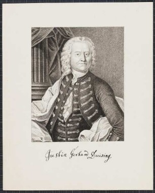 Icones Professorum Marpurgensium — Bildnis des Justin Gerhard Duising (1705-1761)