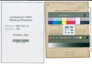 Entnazifizierung Karl Frenken , geb. 11.06.1896 (Buegler)