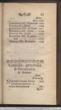 Concilia generalia & Oecumenica