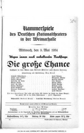 Die große Chance