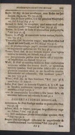 Dissertationes Medicae
