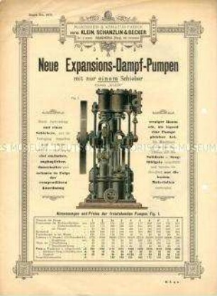 Expansions-Dampfpumpen