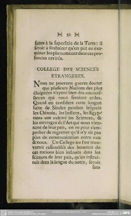 College Des Sciences Etrangeres