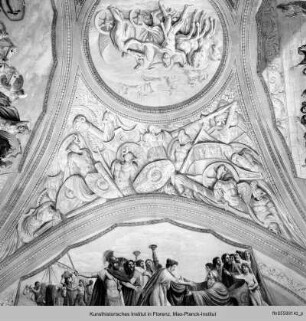 Embleme der Kriegskunst und Rüstungen - scene della Iliade di Omero