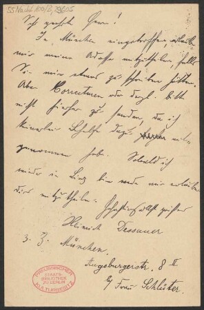 Brief an B. Schott's Söhne : 03.08.1905